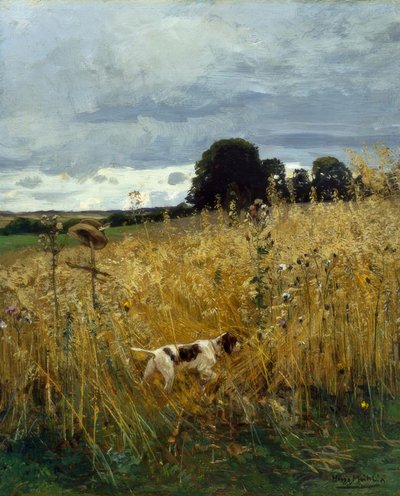 At the Grain Field by Hugo Muhlig